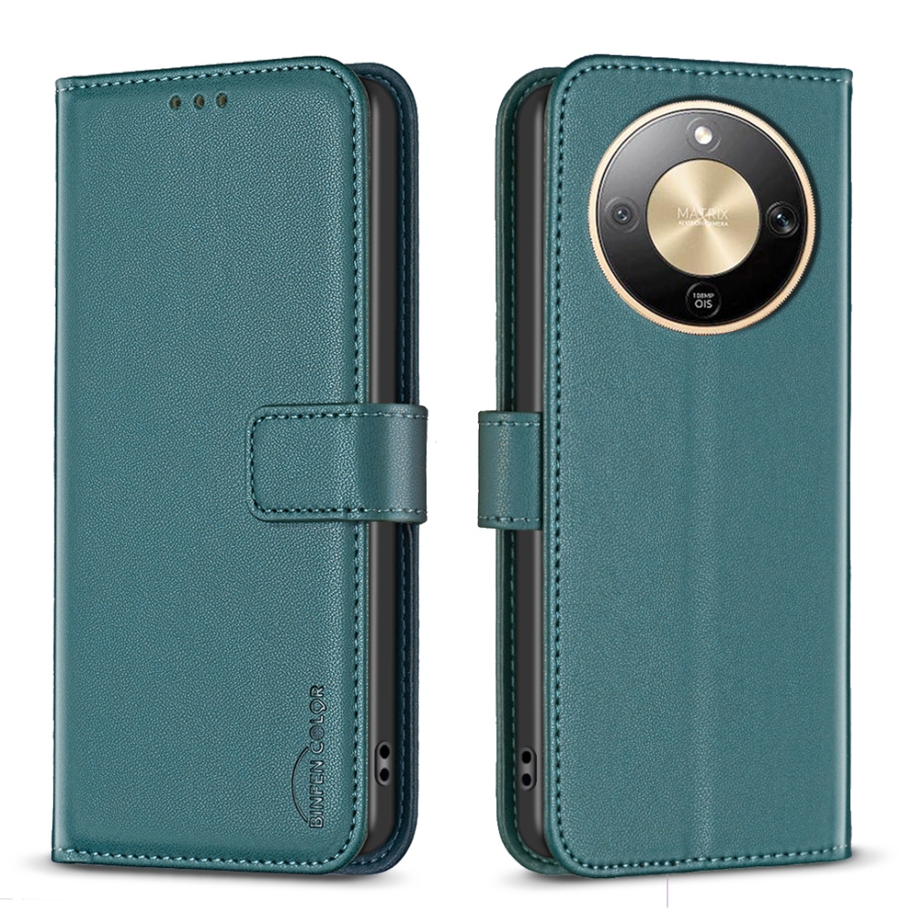 BNF knižkové puzdro na Honor Magic 8 Lite 5G - zelené