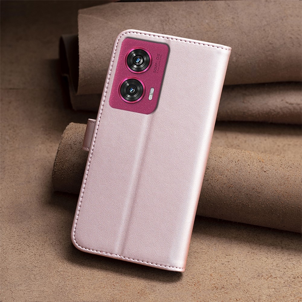 BNF knižkové púzdro na Motorola Edge 50 Fusion 5G - ružovozlaté