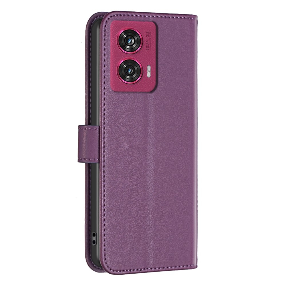 BNF knižkové púzdro na Motorola Edge 50 Fusion 5G - tmavofialové