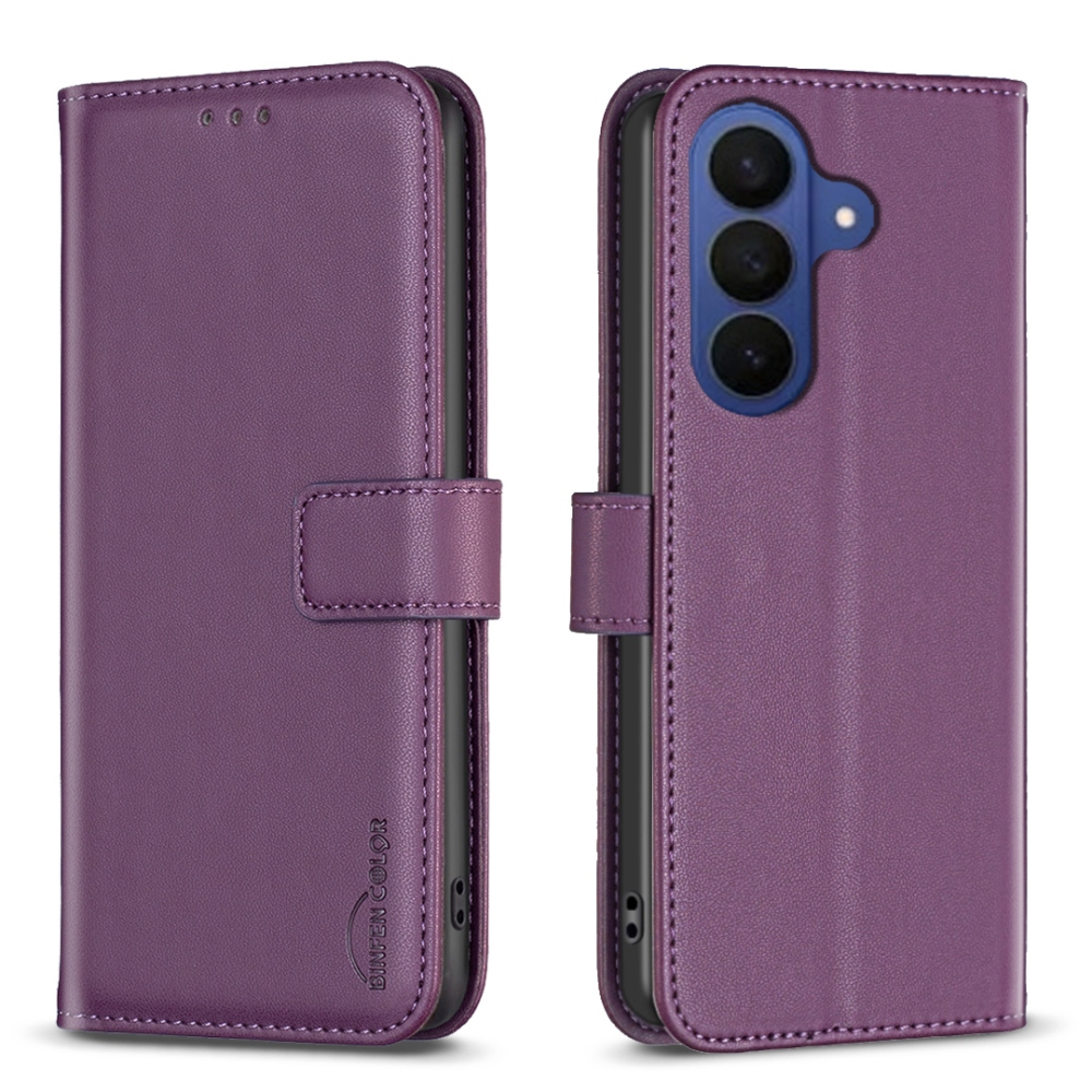 BNF knižkové púzdro na Samsung Galaxy A57 5G - tmavofialové