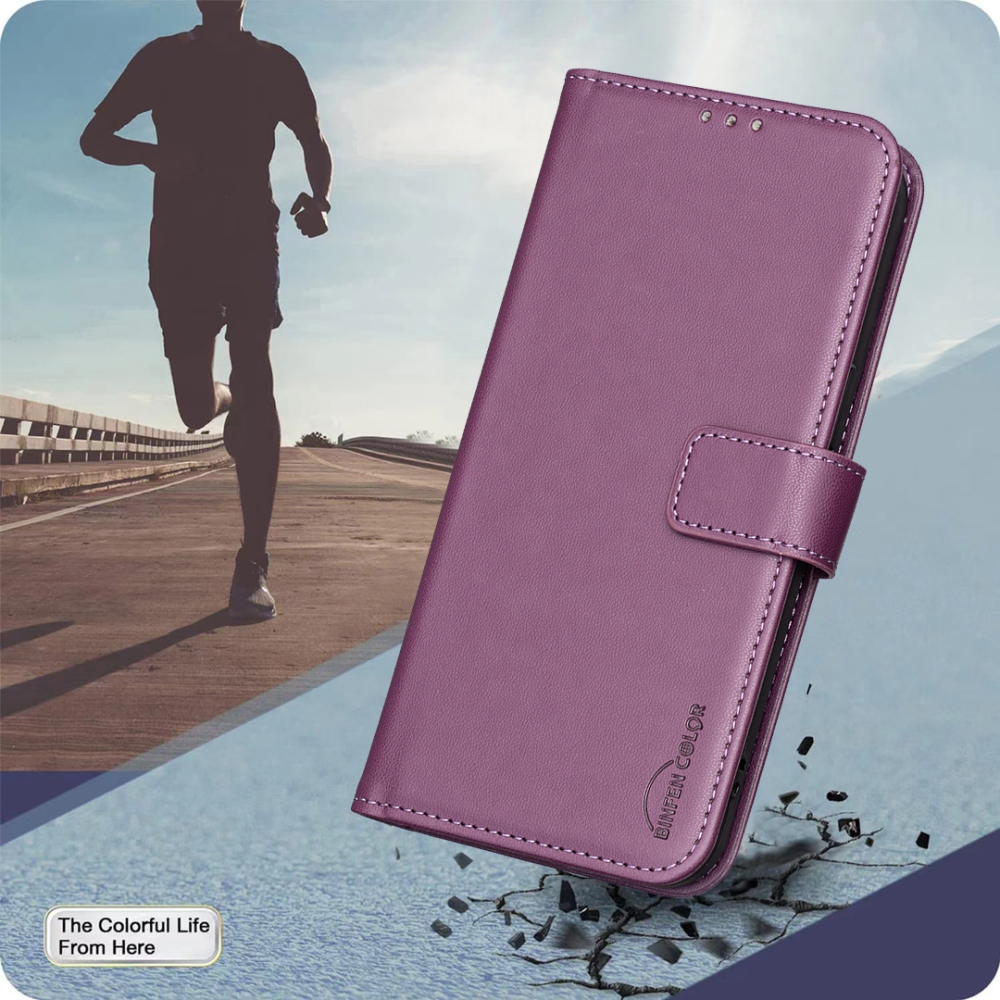 BNF knižkové púzdro na Samsung Galaxy A57 5G - tmavofialové