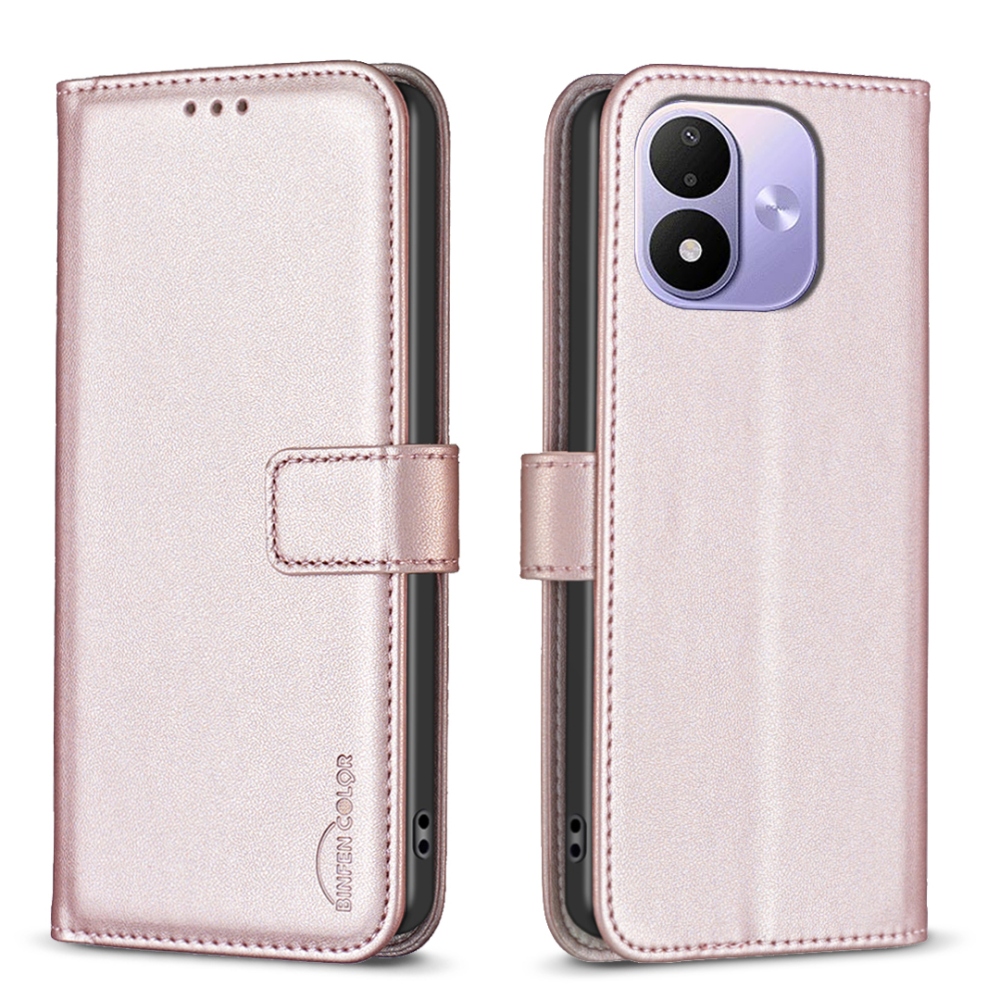 BNF knižkové púzdro na Xiaomi Redmi Note 17 4G/5G - ružovozlaté