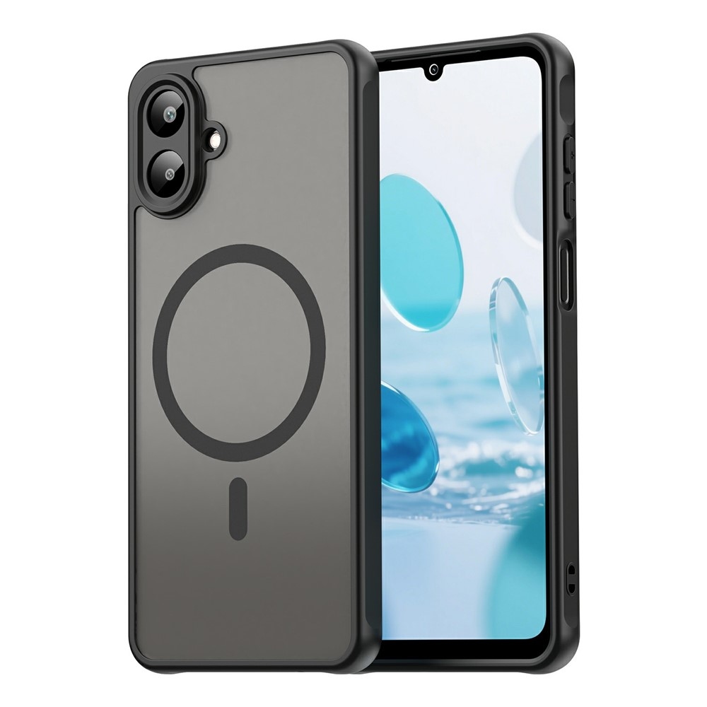 Case matný gélový obal s MagSafe na Samsung Galaxy A07 4G - čierny