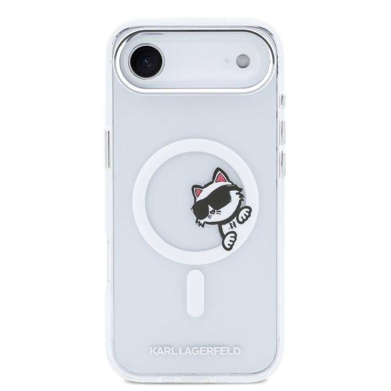 Karl Lagerfeld IML Choupette Peekaboo MagSafe Zadný kryt pre iPhone Air Transparent