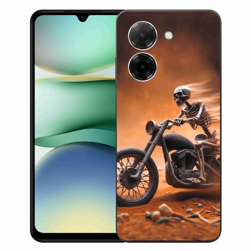 Gélový kryt mmCase na Xiaomi Redmi A5 - kostra na motorke