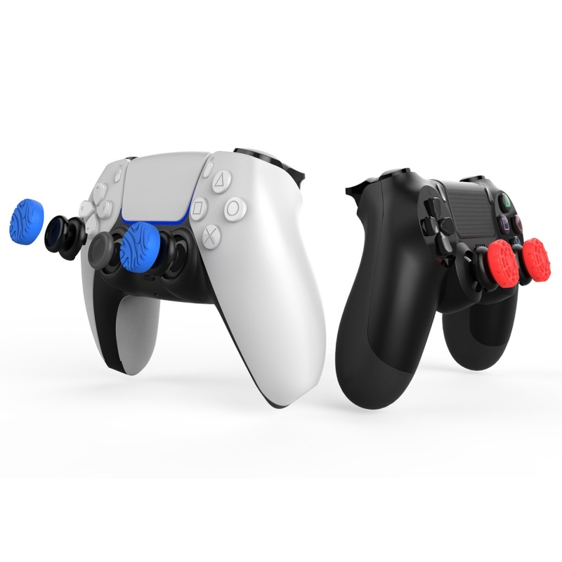 iPega P5029 Silikónové Krytky Ovládacích Páčok pre PS5/PS4 4ks Red/Blue