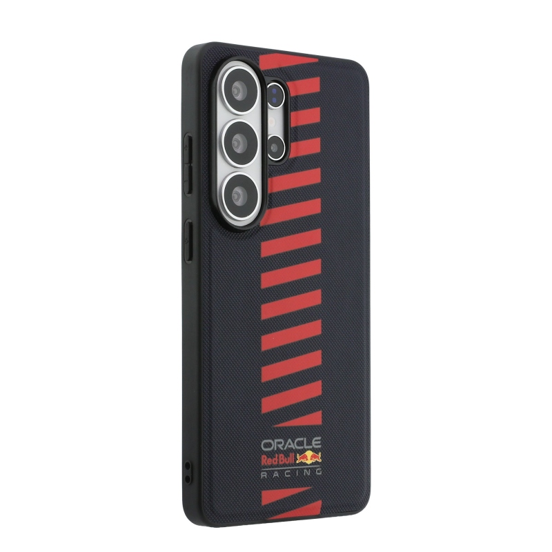 Red Bull PU kožený sieťovaný zadný kryt Powerbar s magnetom pre Samsung Galaxy S26 Ultra Navy