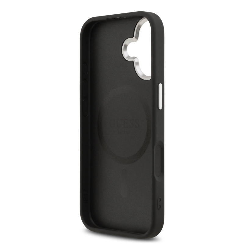 Zadný kryt Guess PU Saffiano MagSafe pre iPhone 17 Black