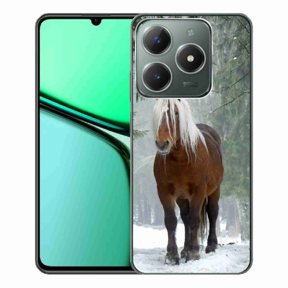 Gélový obal mmCase na Realme C61 - kôň v lese