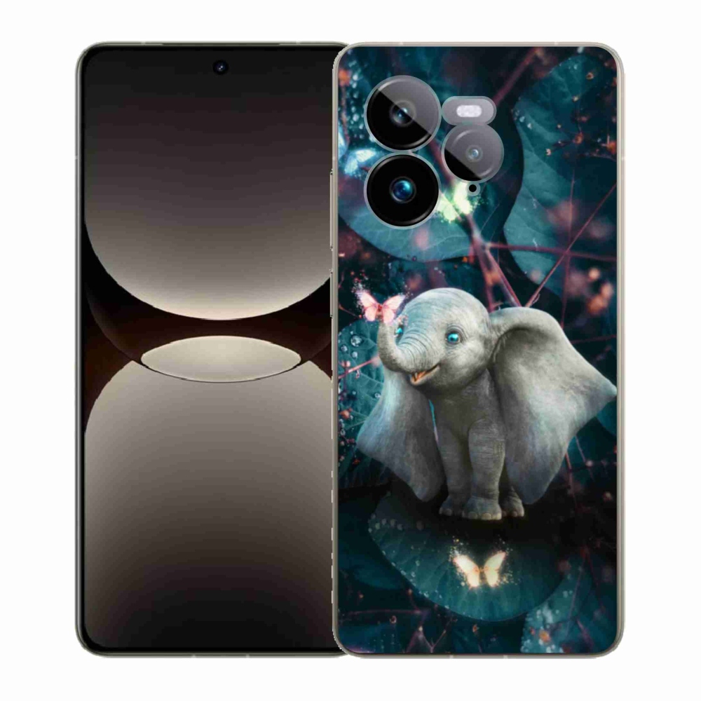 Gélový kryt mmCase na Realme GT 7 Pro 5G - roztomilý slon