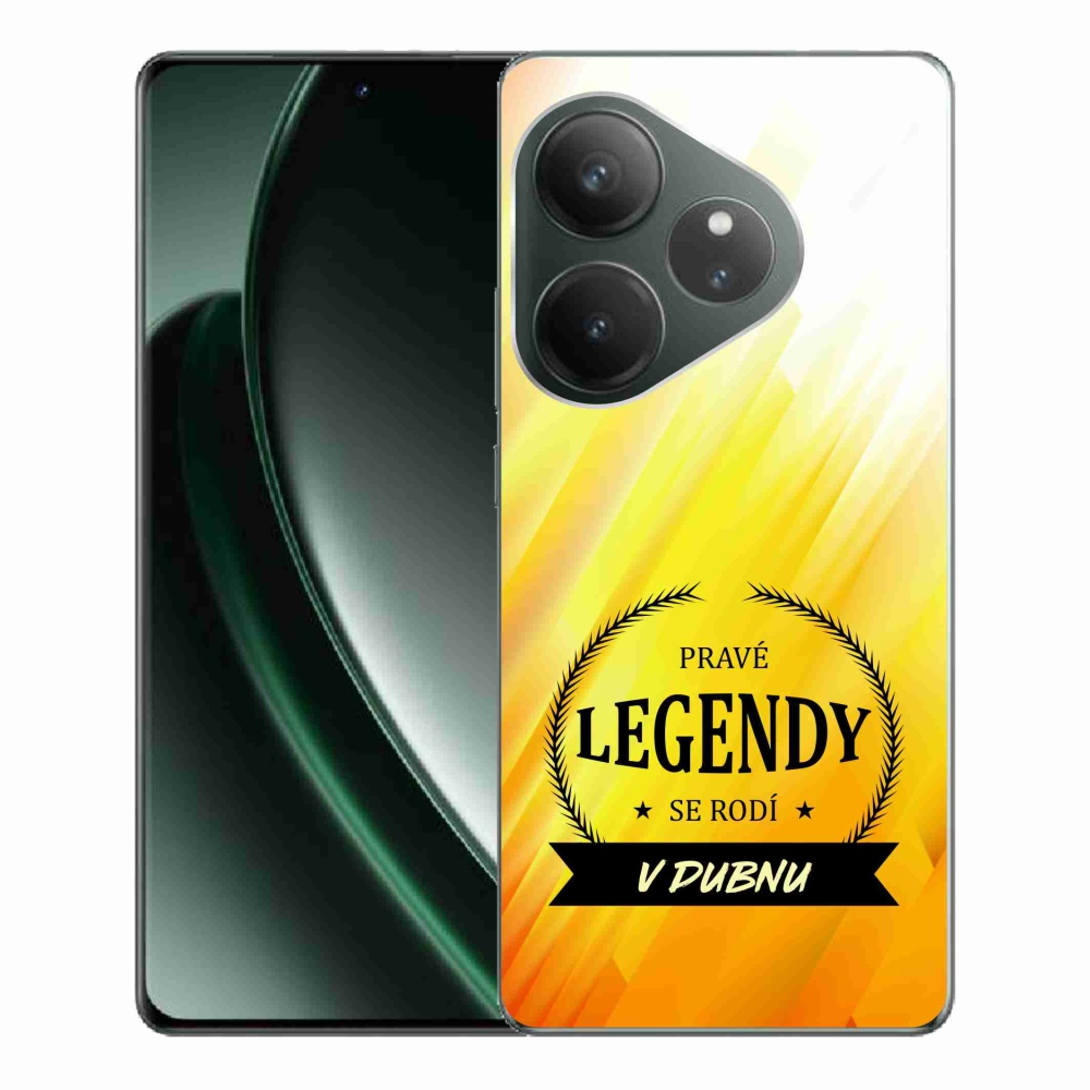 Gélový kryt mmCase na Realme GT 6 5G/GT 6T 5G - legendy v apríli žlté pozadie