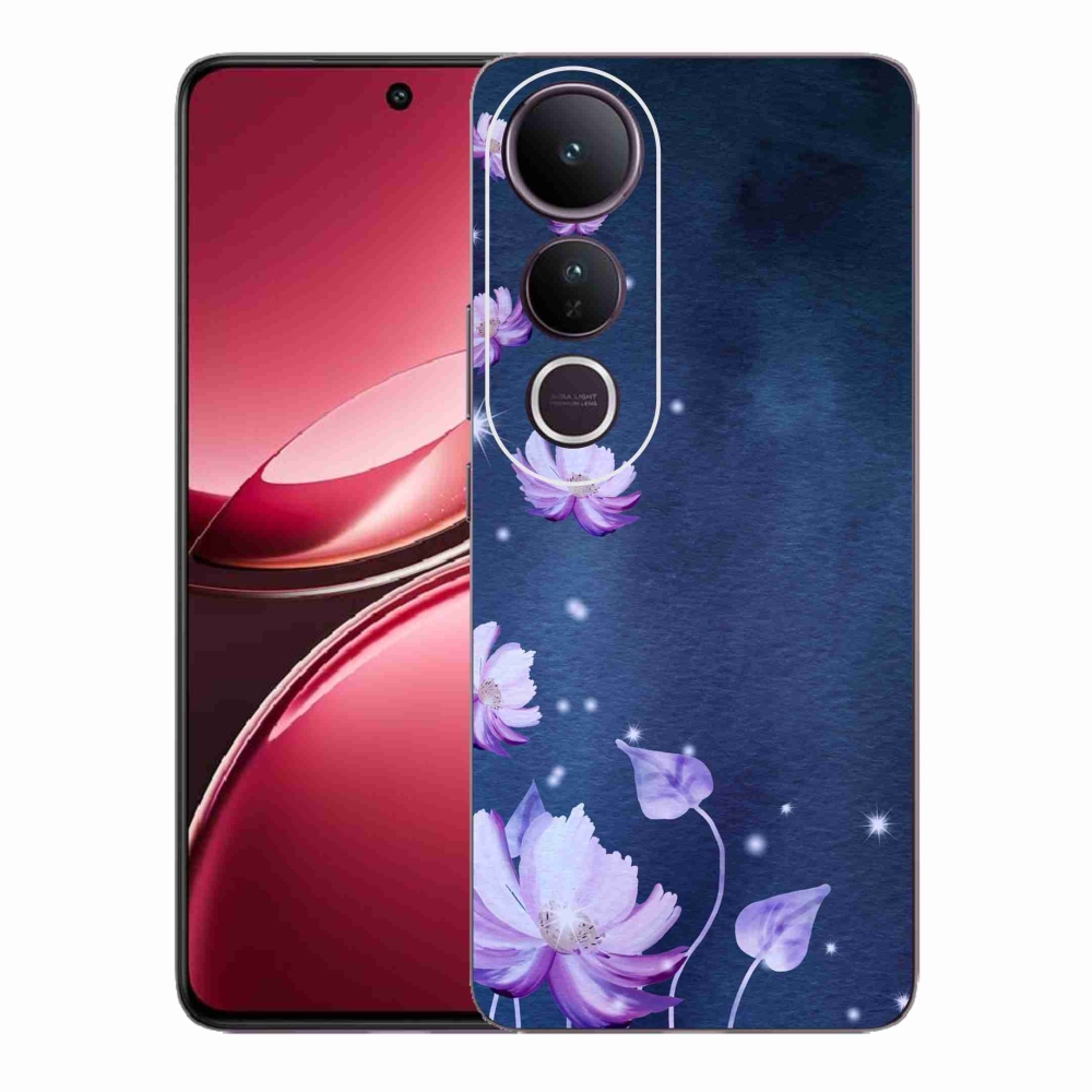 Gélový kryt mmCase na Vivo V50 Lite 4G/5G - padajúce kvety