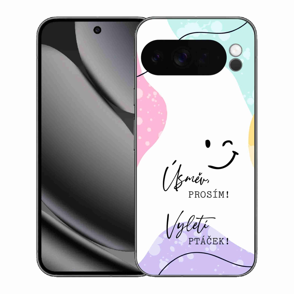 Gélový kryt mmCase na Google Pixel 10 Pro XL - vtipný text 4 biele pozadie