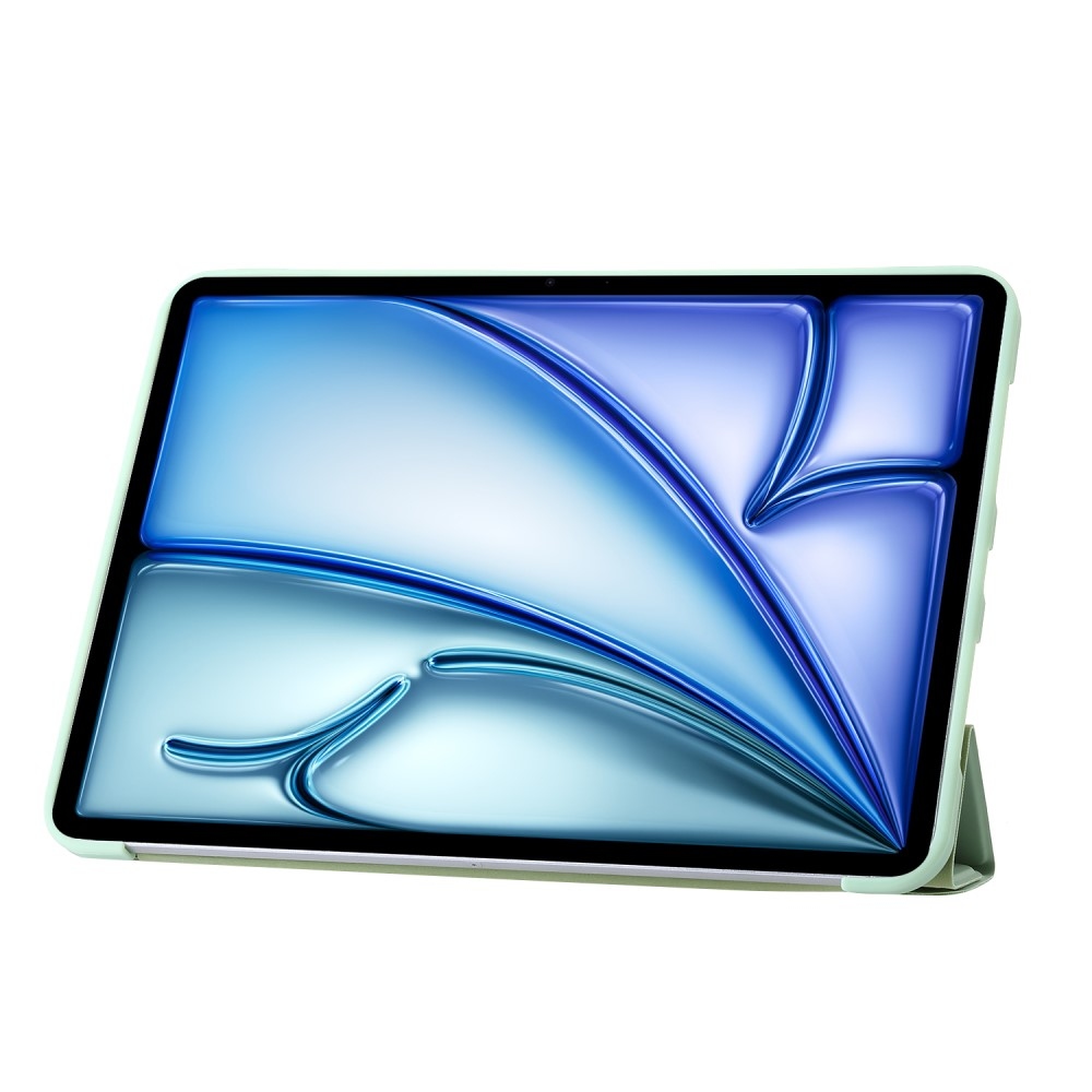 Origamis inteligentné polohovacie puzdro na tablet iPad Air 13 (2024)/(2025) - svetlozelené