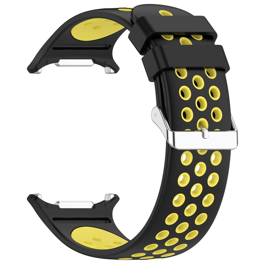 Breath silikónový remienok na Samsung Galaxy Watch Ultra (2025) 47mm - čierny/žltý
