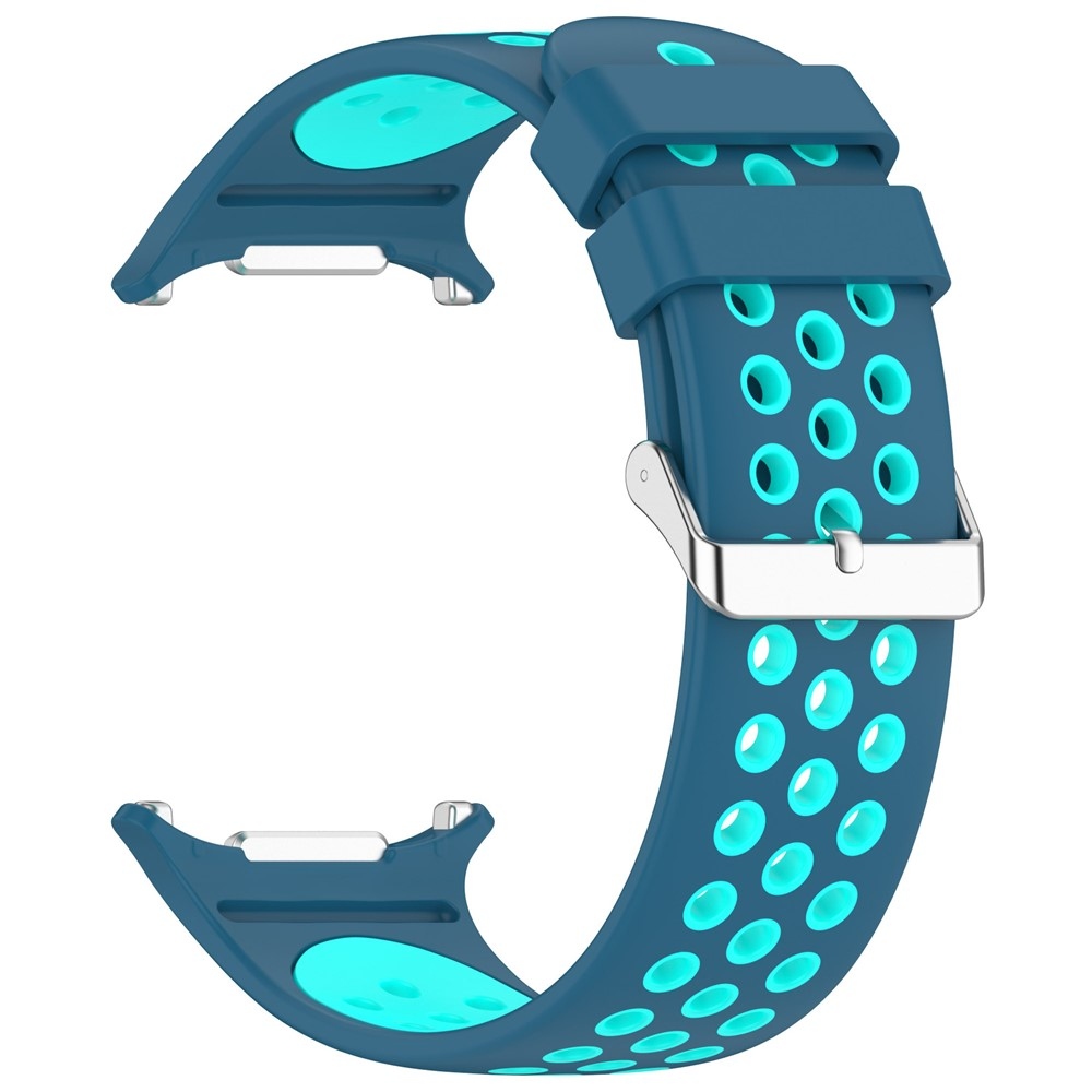 Breath silikónový remienok na Samsung Galaxy Watch Ultra (2025) 47mm - modrý / svetlomodrý