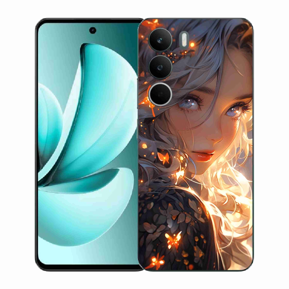 Gélový kryt mmCase na Realme C71 - dievča a motýle