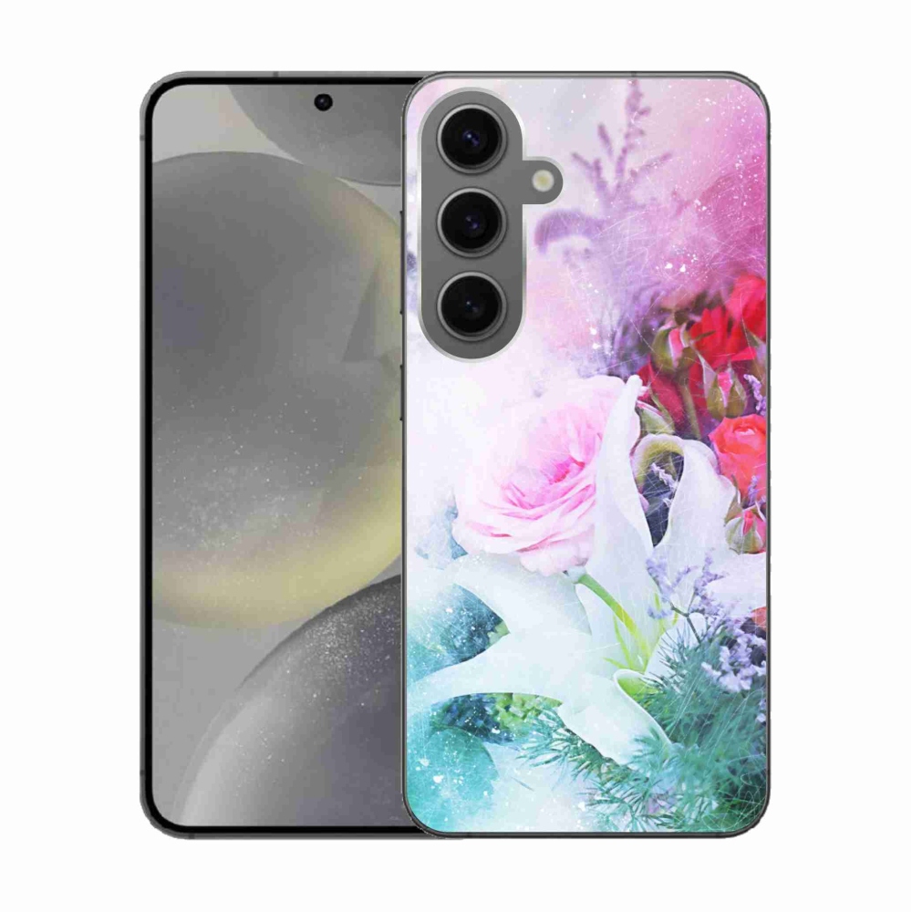 Gélový kryt mmCase na Samsung Galaxy S24 - kvety 4