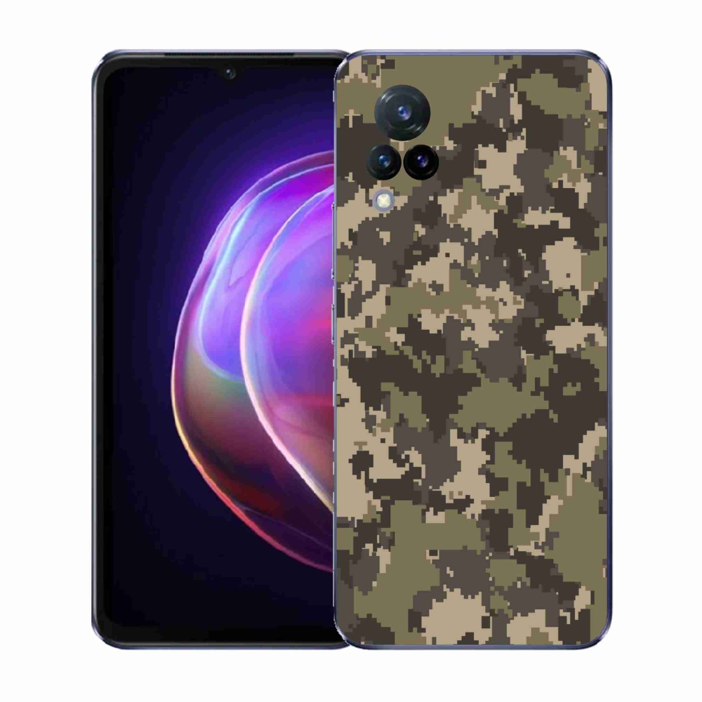 Gélový kryt mmCase na Vivo V21 4G/5G - maskáčový vzor 12
