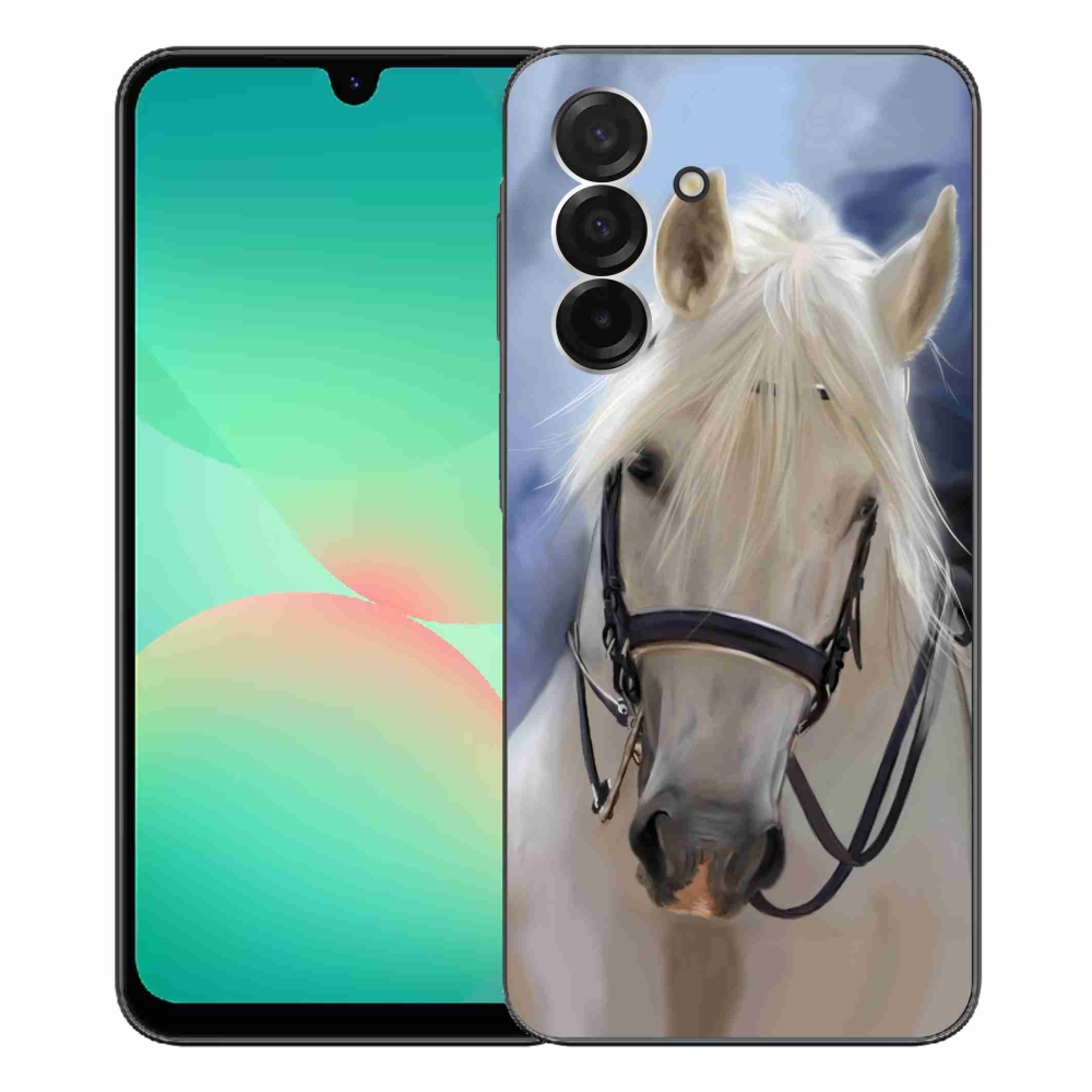 Gélový kryt mmCase na Samsung Galaxy A26 5G - biely kôň