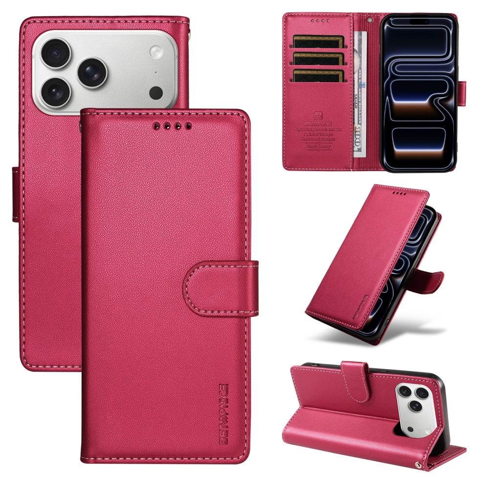 BTP knižkové púzdro na iPhone 18 Pro Max/17 Pro Max - rose
