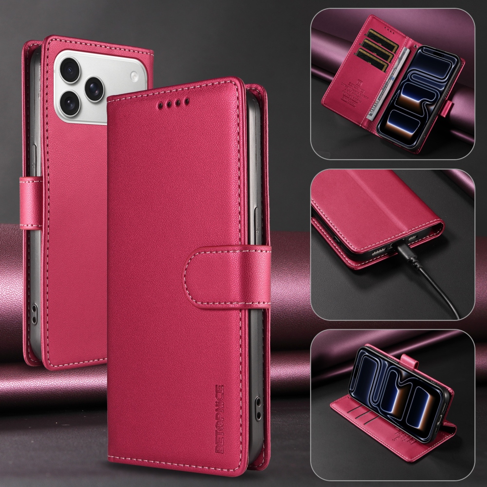 BTP knižkové púzdro na iPhone 18 Pro Max/17 Pro Max - rose