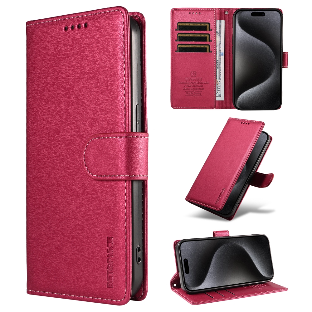 BTP knižkové púzdro na iPhone 18 Pro Max/17 Pro Max - rose
