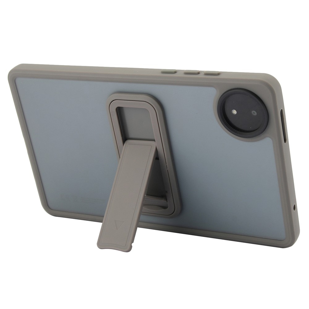Skiny gélový obal s pevným chrbtom a výklopným stojanom na Xiaomi Redmi Pad SE 8.7 - šedý