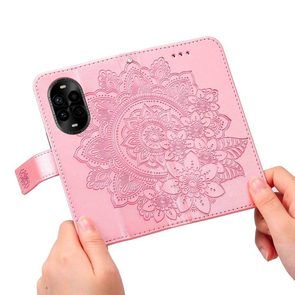 Mandala knižkové puzdro na Huawei Nova 13 Pro 5G - ružové