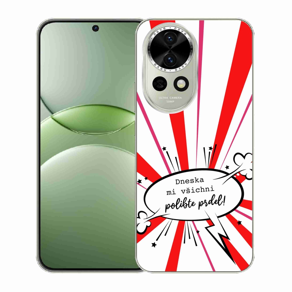 Gélový kryt mmCase na Huawei Nova 13 5G - vtipný text 15 biele pozadie
