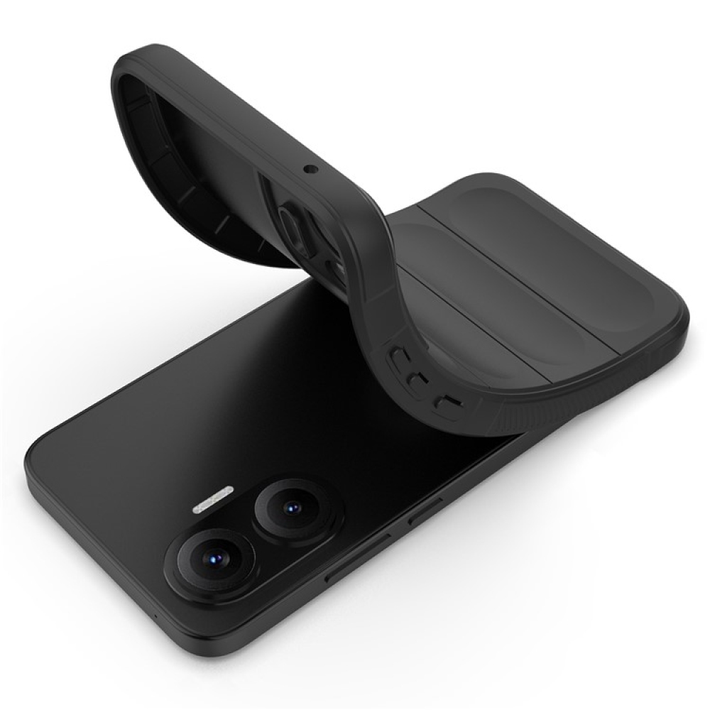 Rugg odolný gélový obal na Xiaomi Poco F7 5G - čierny