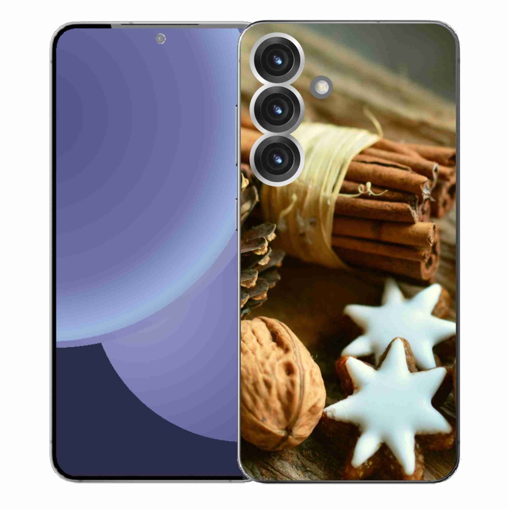 Gélový kryt mmCase na Samsung Galaxy S25+ - škorica a perníčky