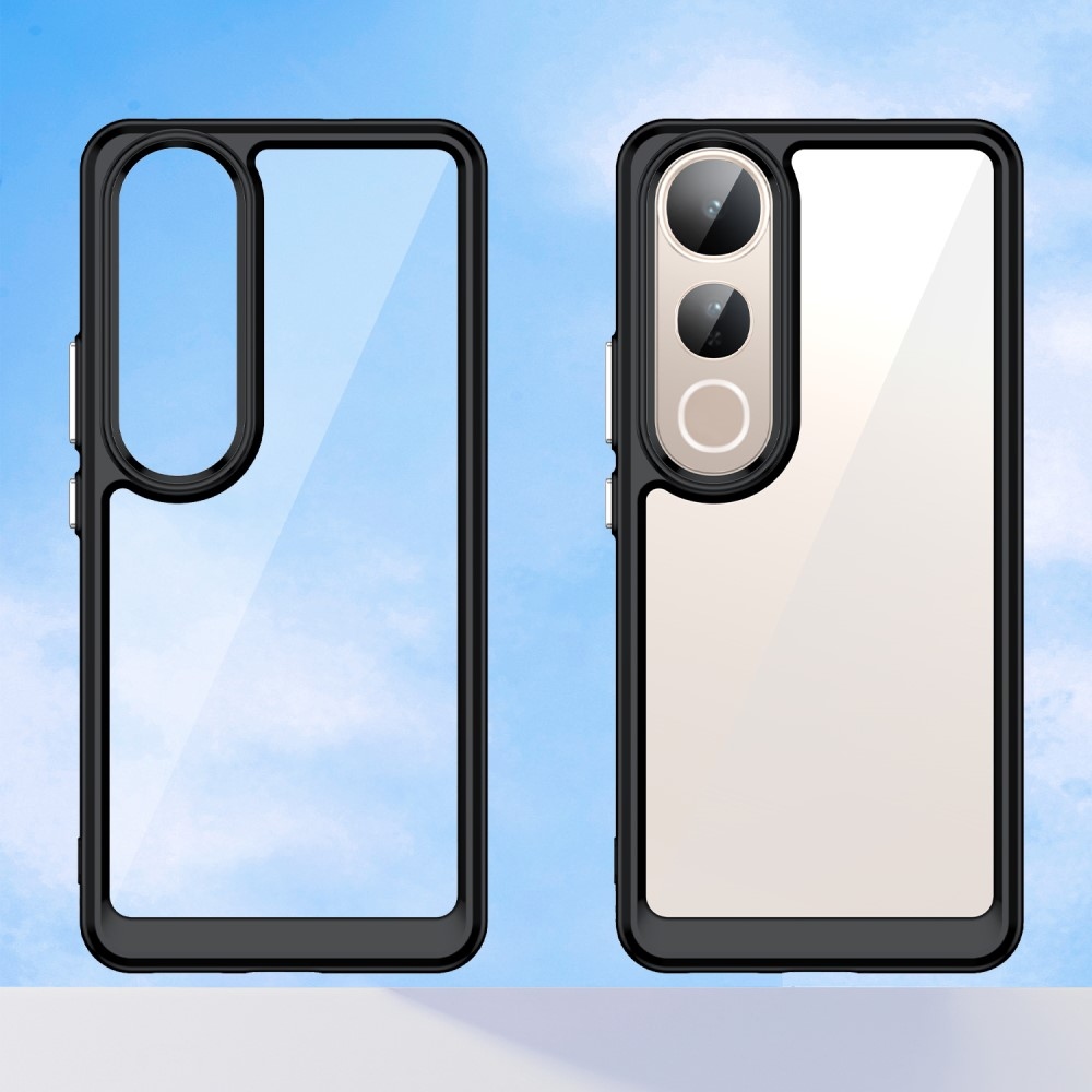 Gélový obal s pevným chrbtom na Vivo V50 Lite 4G/5G - čierny