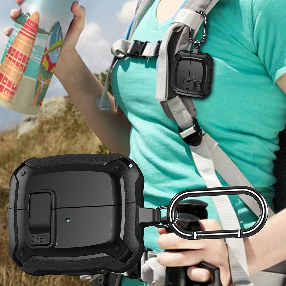 Buckles odolný obal na Samsung Galaxy Buds3 Pro/Buds3 - čierny