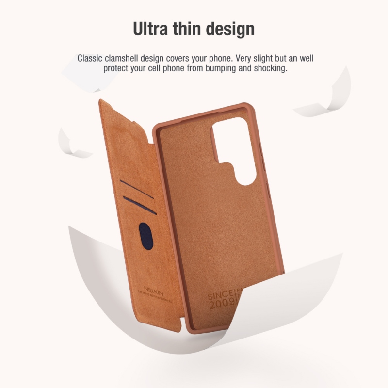 Nillkin Qin Book PRO Puzdro pre Samsung Galaxy S25 Ultra Black