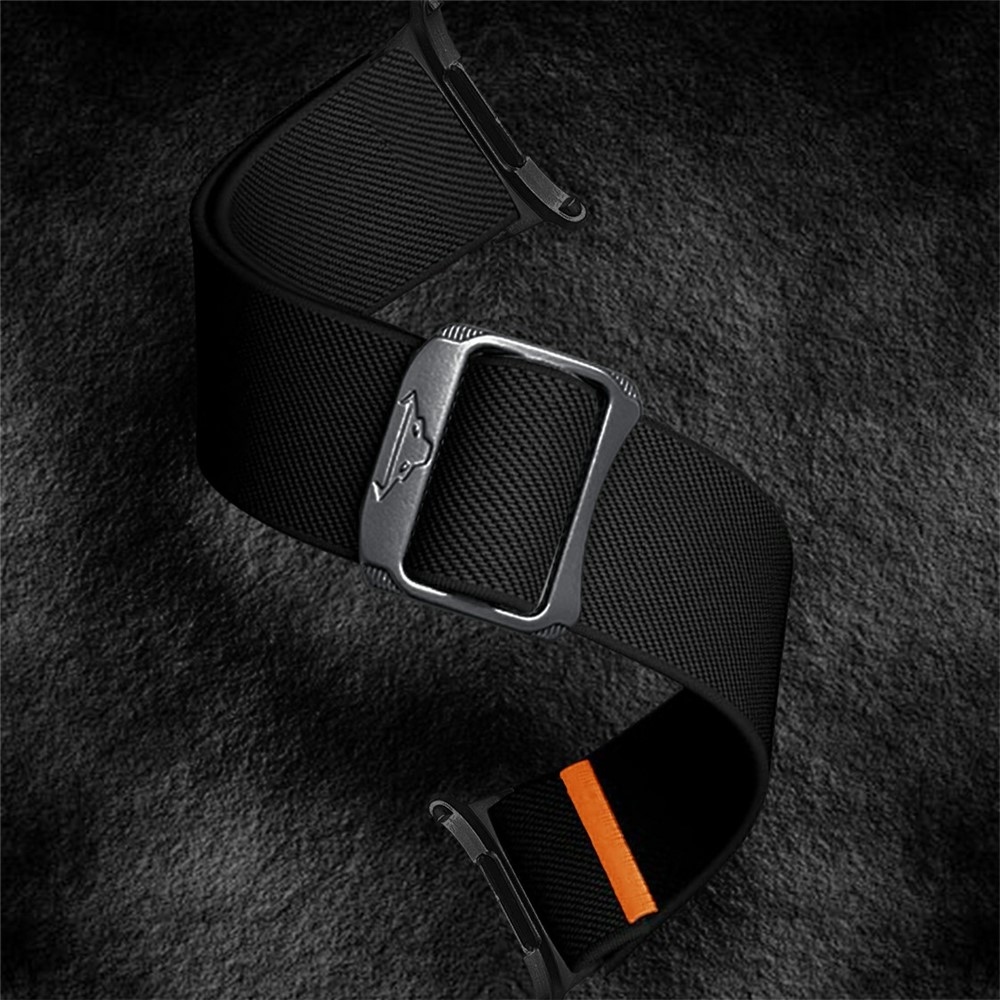 Bull nylonový elastický remienok na Samsung Galaxy Watch Ultra (2025) 47mm - čierny