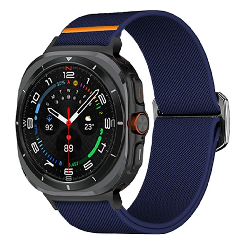 Bull nylonový elastický remienok na Samsung Galaxy Watch Ultra (2025) 47mm - modrý