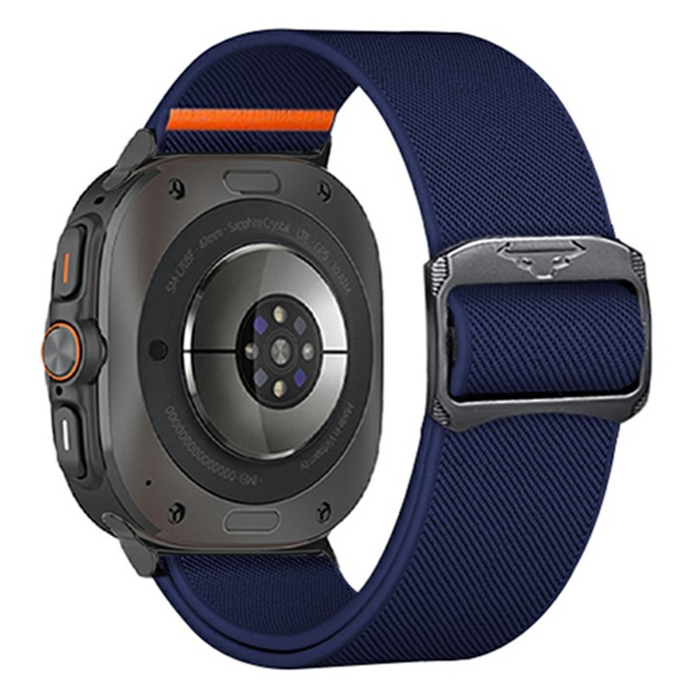 Bull nylonový elastický remienok na Samsung Galaxy Watch Ultra (2025) 47mm - modrý