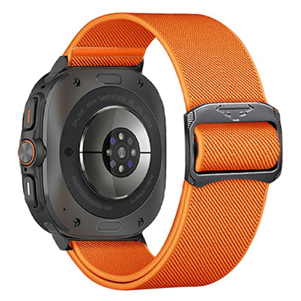 Bull nylonový elastický remienok na Samsung Galaxy Watch Ultra (2025) 47mm - oranžový