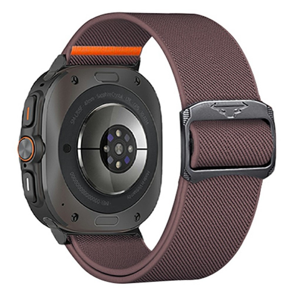 Bull nylonový elastický remienok na Samsung Galaxy Watch Ultra (2025) 47mm - vínový