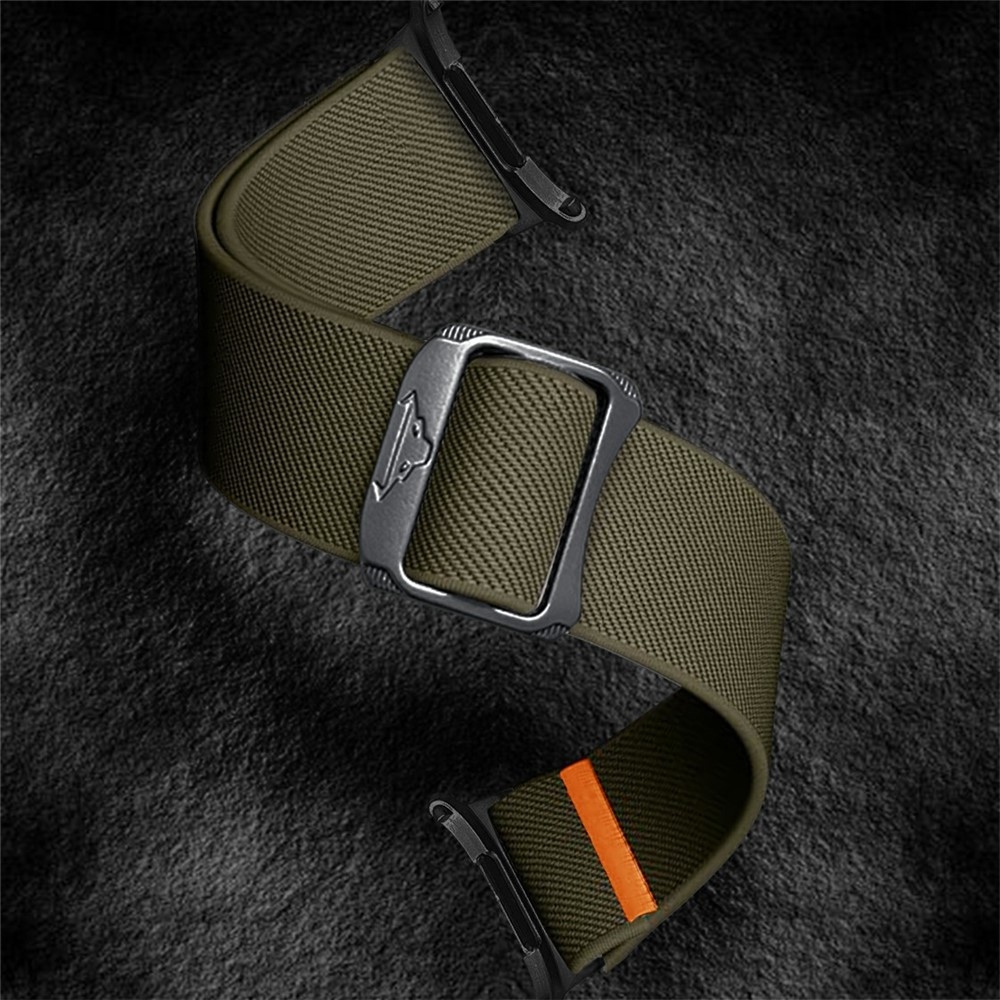 Bull nylonový elastický remienok na Samsung Galaxy Watch Ultra (2025) 47mm - zelený