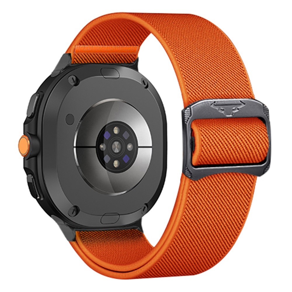 Bull nylonový elastický remienok na Samsung Galaxy Watch8 Classic 46mm/Watch8 44mm/40mm - oranžový