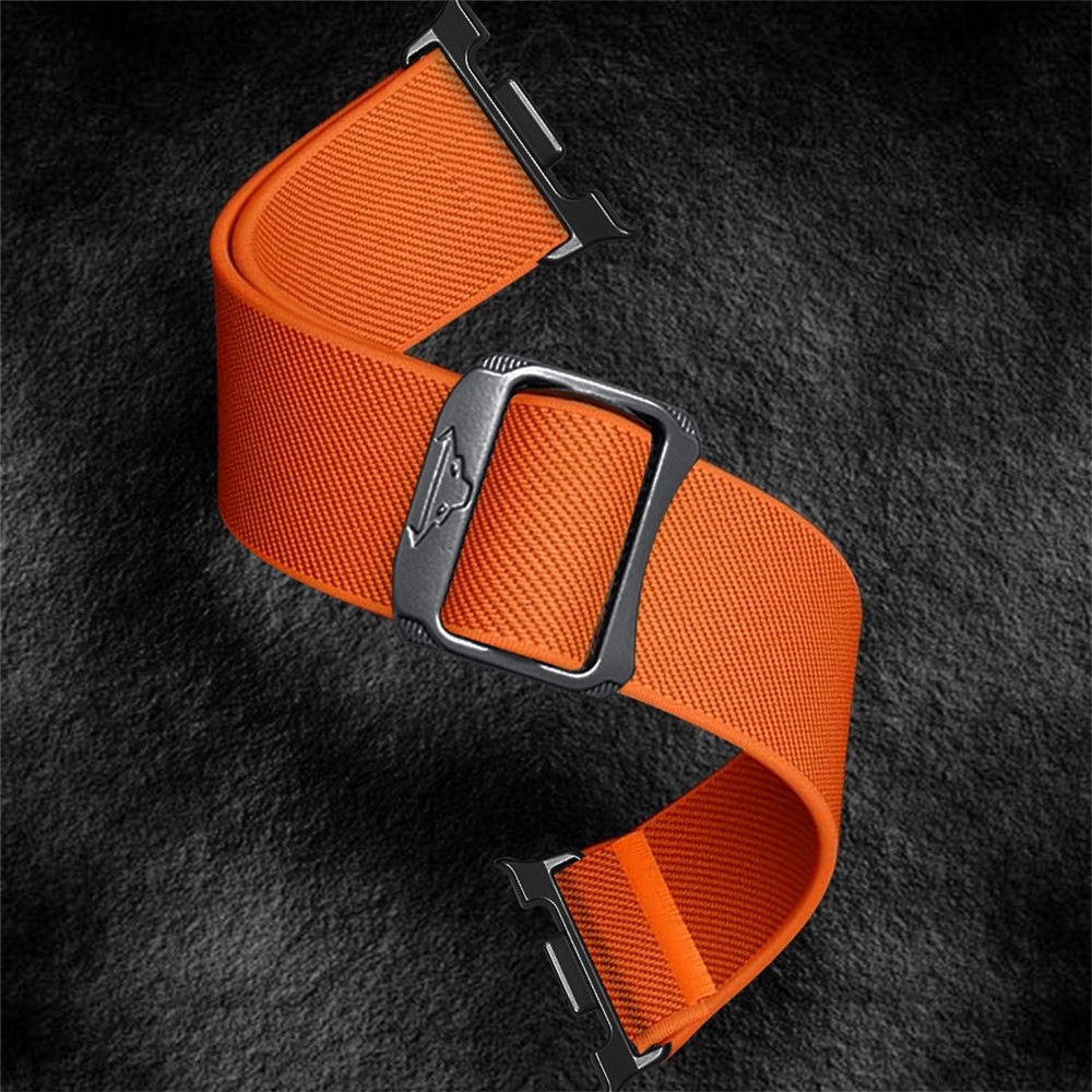 Bull nylonový elastický remienok na Samsung Galaxy Watch8 Classic 46mm/Watch8 44mm/40mm - oranžový