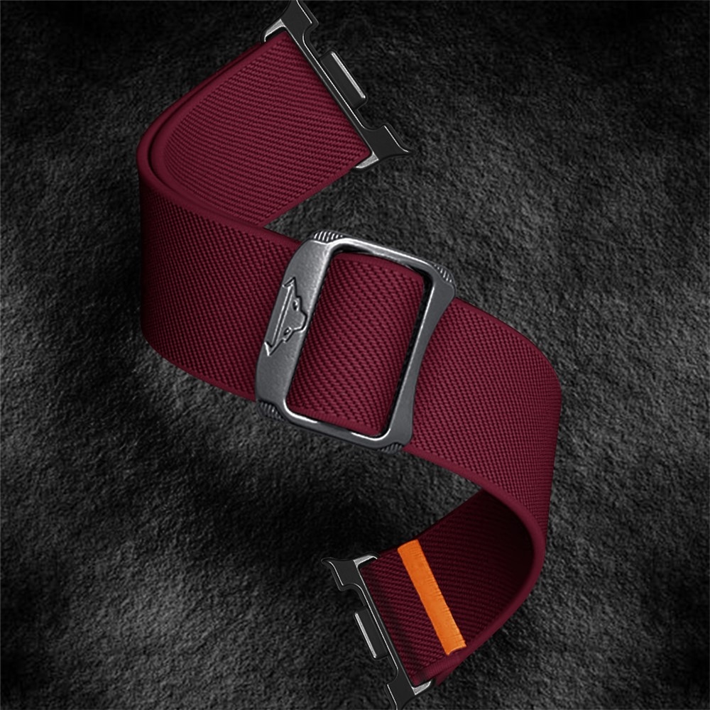 Bull nylonový elastický remienok na Samsung Galaxy Watch8 Classic 46mm/Watch8 44mm/40mm - vínový