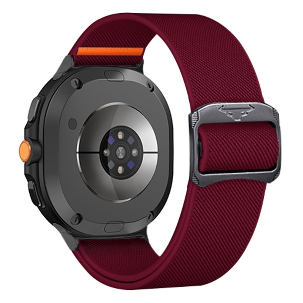 Bull nylonový elastický remienok na Samsung Galaxy Watch8 Classic 46mm/Watch8 44mm/40mm - vínový