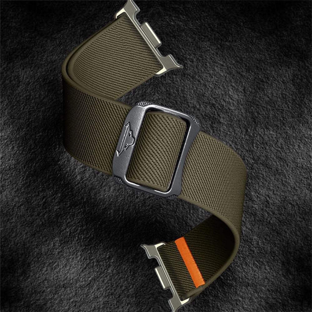 Bull nylonový elastický remienok na Samsung Galaxy Watch8 Classic 46mm/Watch8 44mm/40mm - zelený