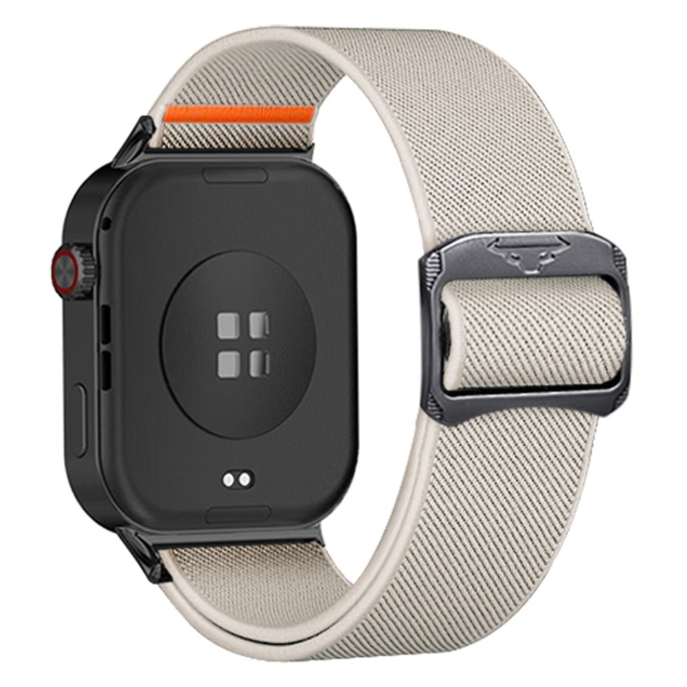 Bull nylonový elastický remienok na Xiaomi Smart Band 10 Pro/9 Pro/8 Pro/Redmi Watch 6/5/4 - béžový