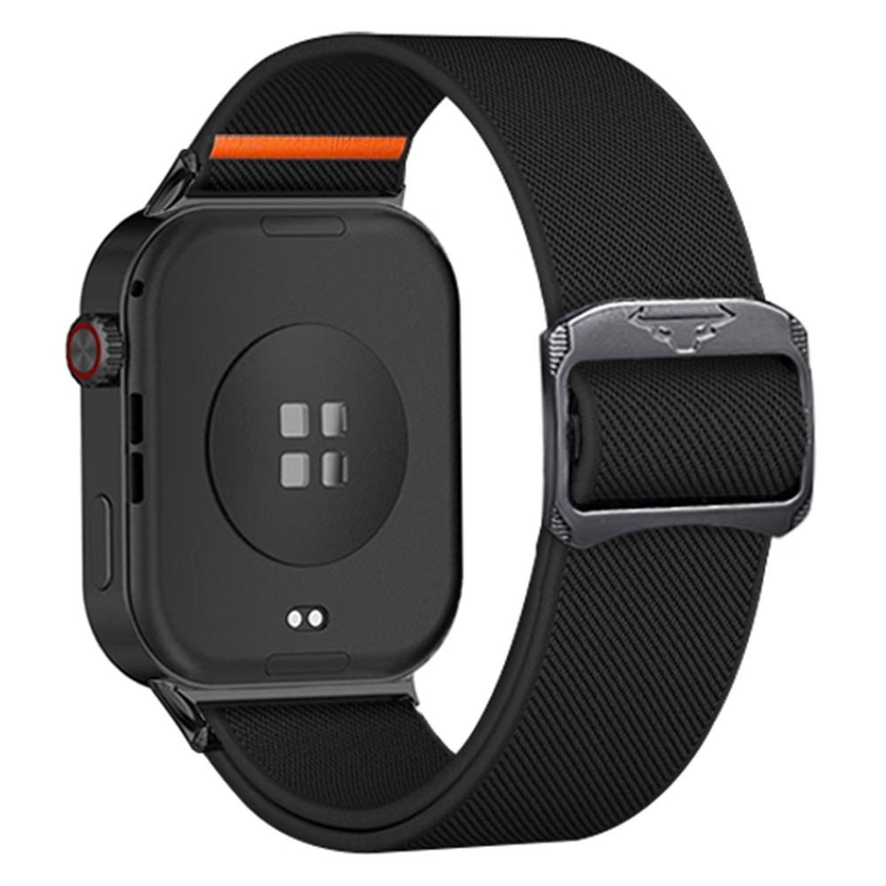 Bull nylonový elastický remienok na Xiaomi Smart Band 10 Pro/9 Pro/8 Pro/Redmi Watch 6/5/4 - čierny