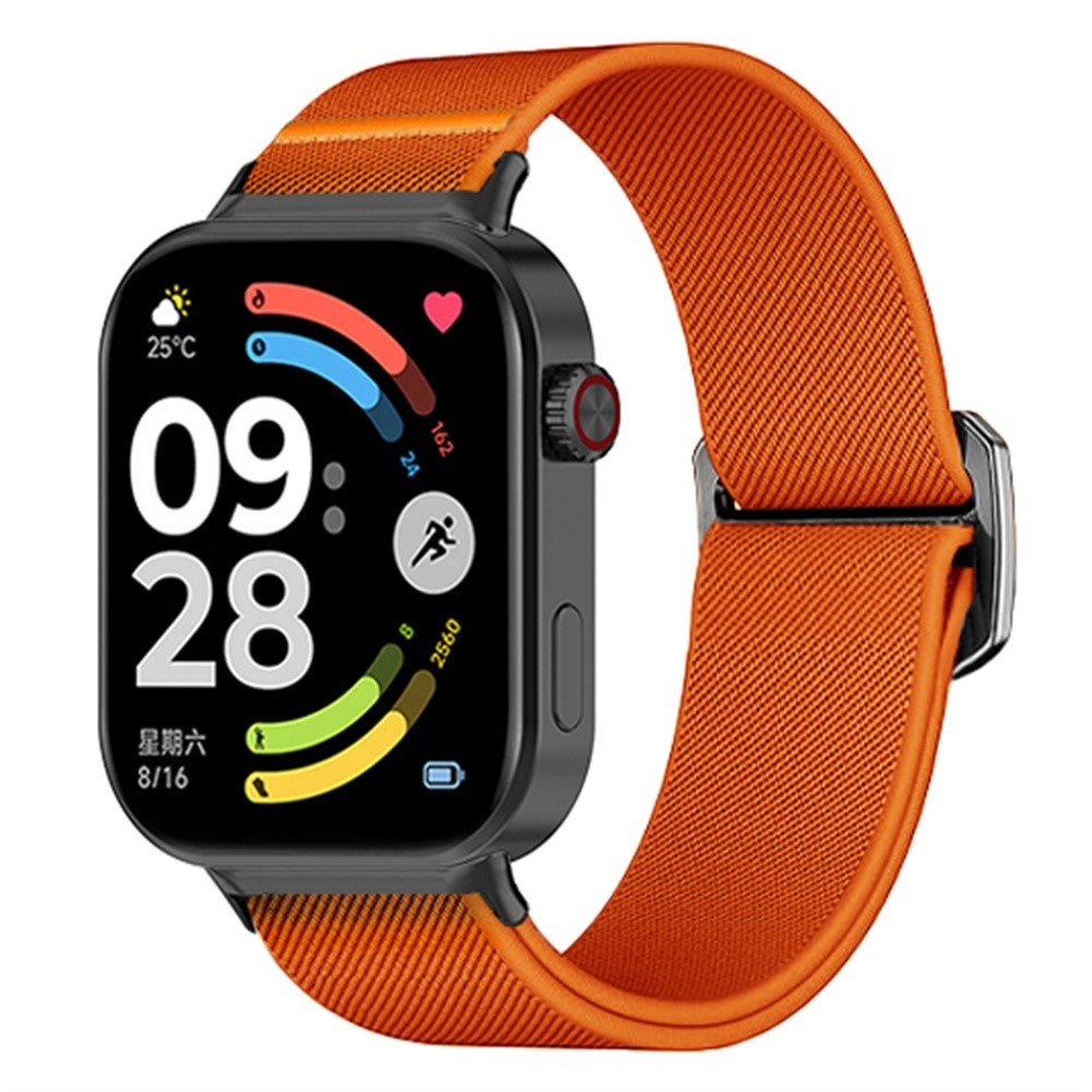 Bull nylonový elastický remienok na Xiaomi Smart Band 10 Pro/9 Pro/8 Pro/Redmi Watch 6/5/4 - oranžový