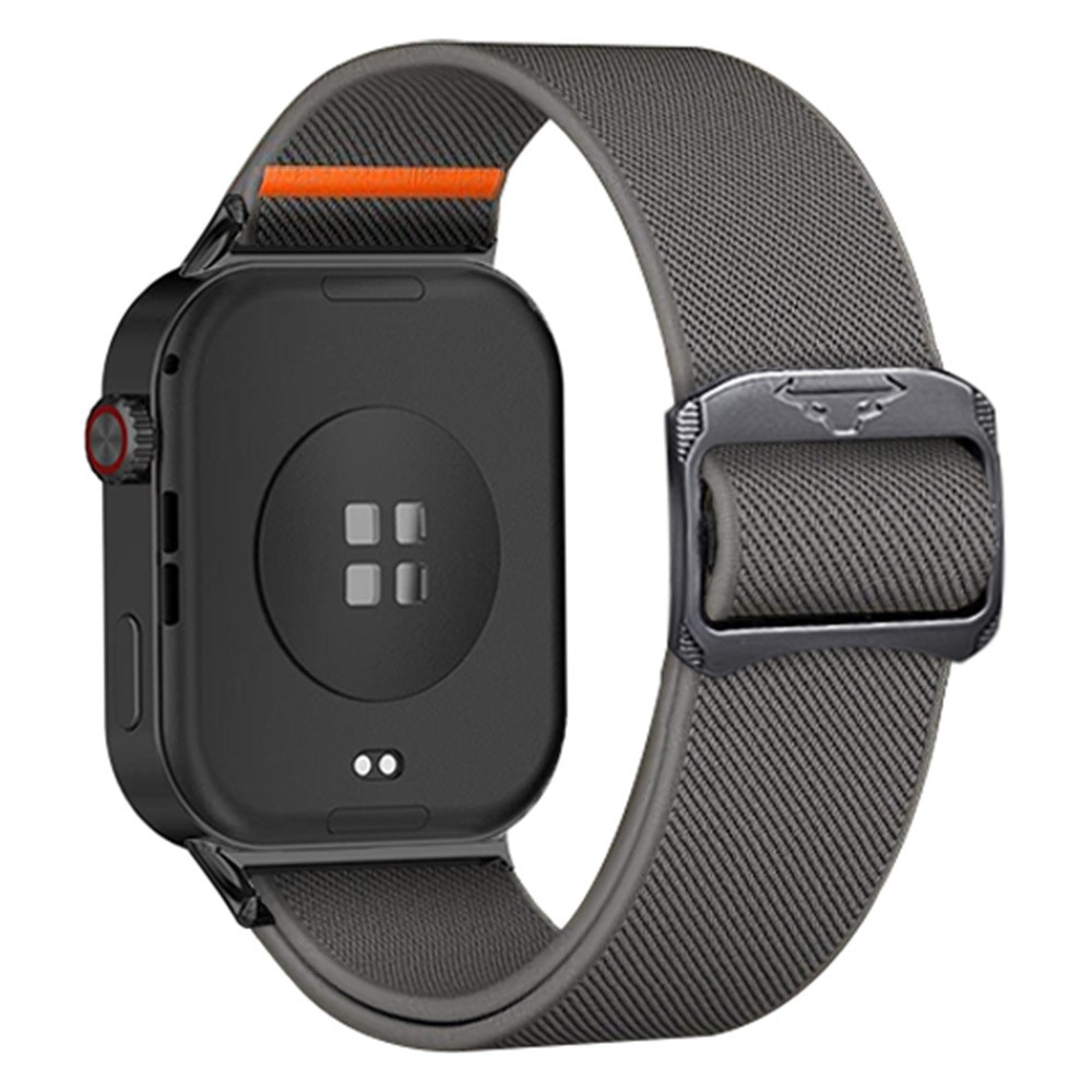 Bull nylonový elastický remienok na Xiaomi Smart Band 10 Pro/9 Pro/8 Pro/Redmi Watch 6/5/4 - šedý